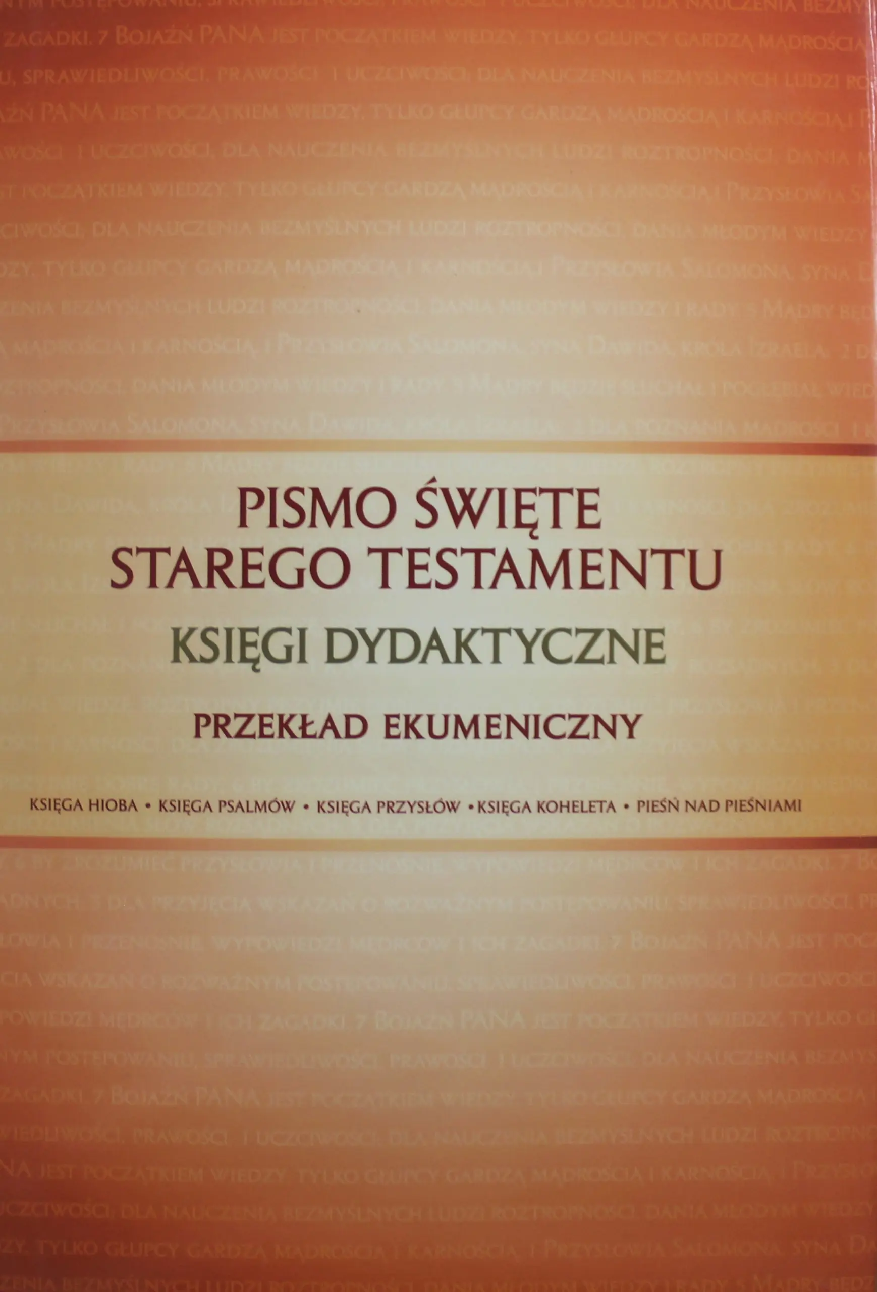 Książka - Pismo Święte Starego Testamentu Tom 3 Księgi dydaktyczne