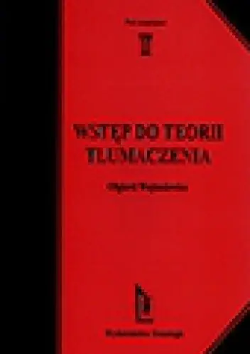 Książka - Wstęp do teorii tłumaczenia