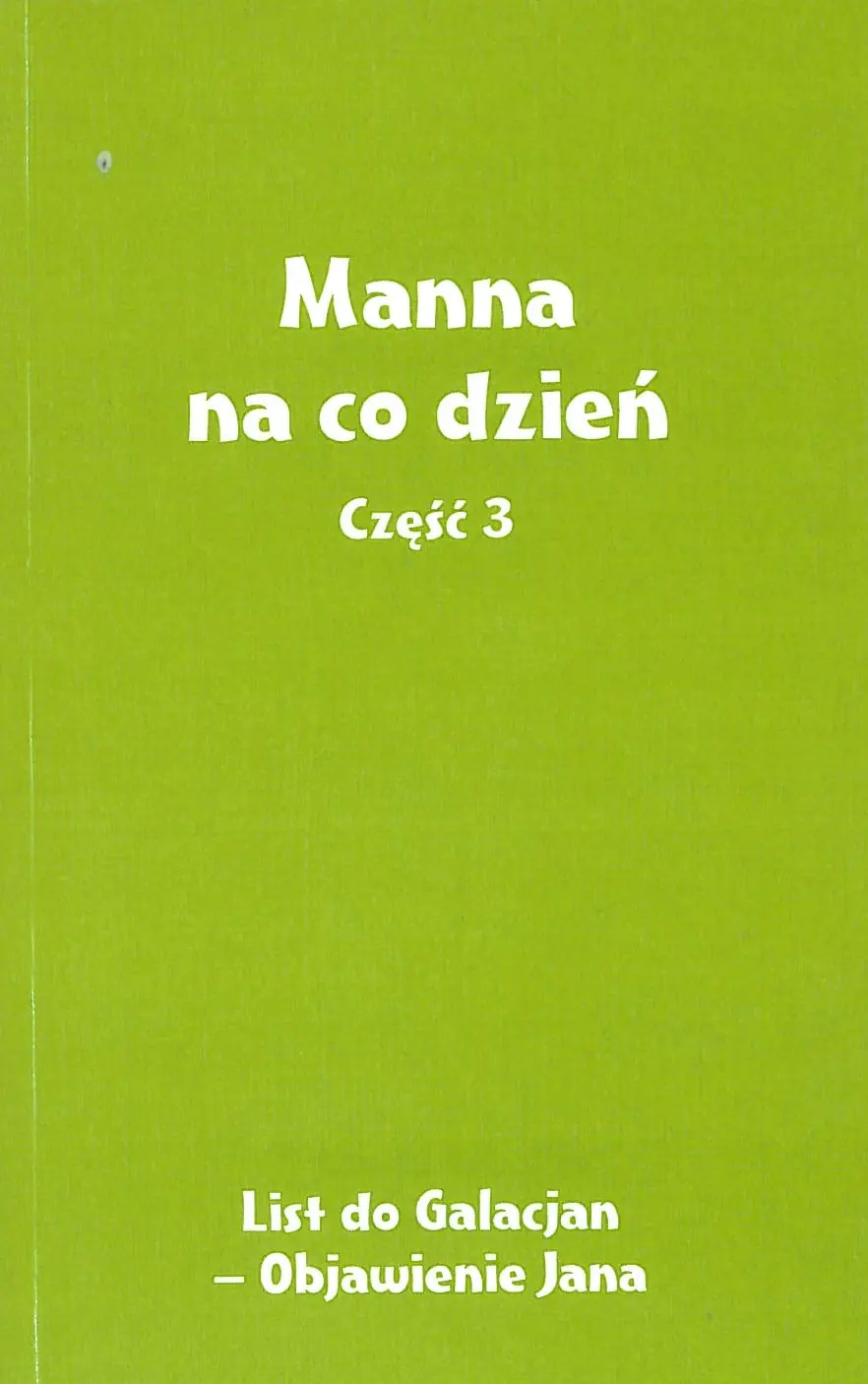 Książka - Manna na co dzień cz.3