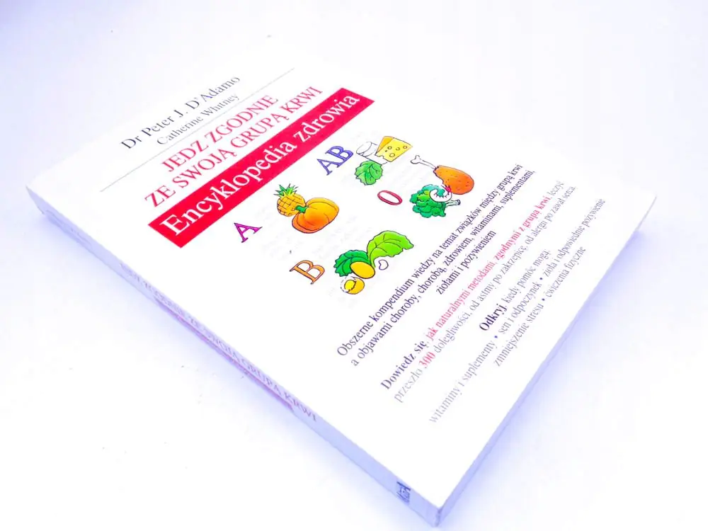 Książka - Encyklopedia zdrowia. Jedz zgodnie ze swoją grupą krwi