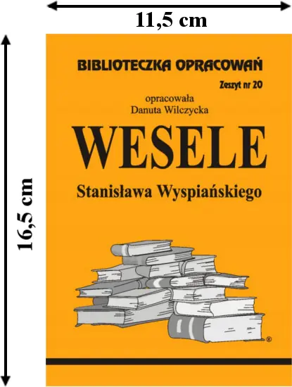 Książka - Wesele. Biblioteczka opracowań. Zeszyt nr 20