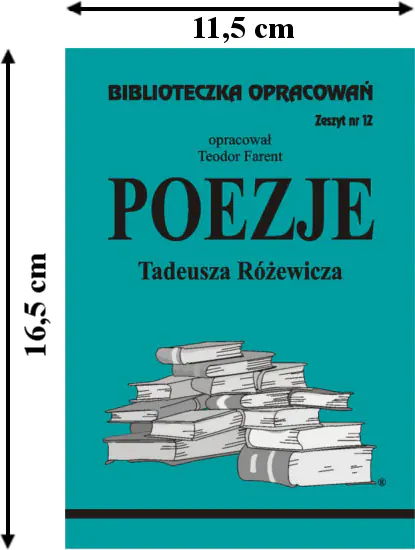 Książka - Poezje Tadeusza Różewicza. Biblioteczka opracowań. Zeszyt nr 12