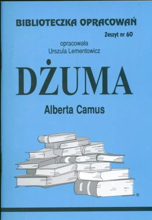 Książka - Dżuma. Biblioteczka opracowań. Zeszyt nr 60