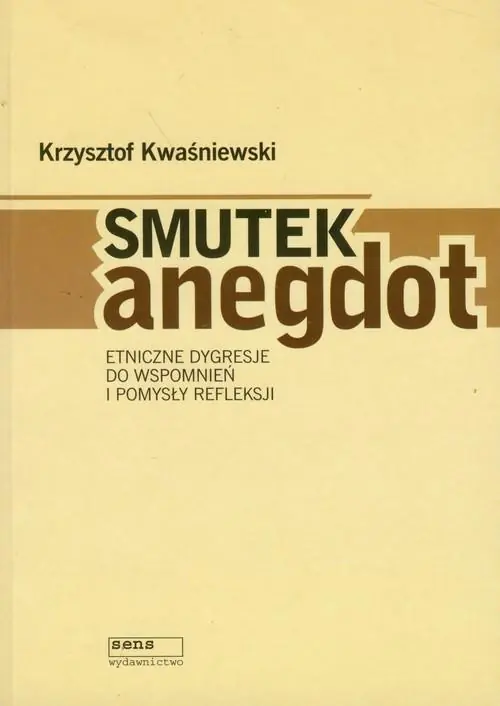 Książka - Smutek anegdot