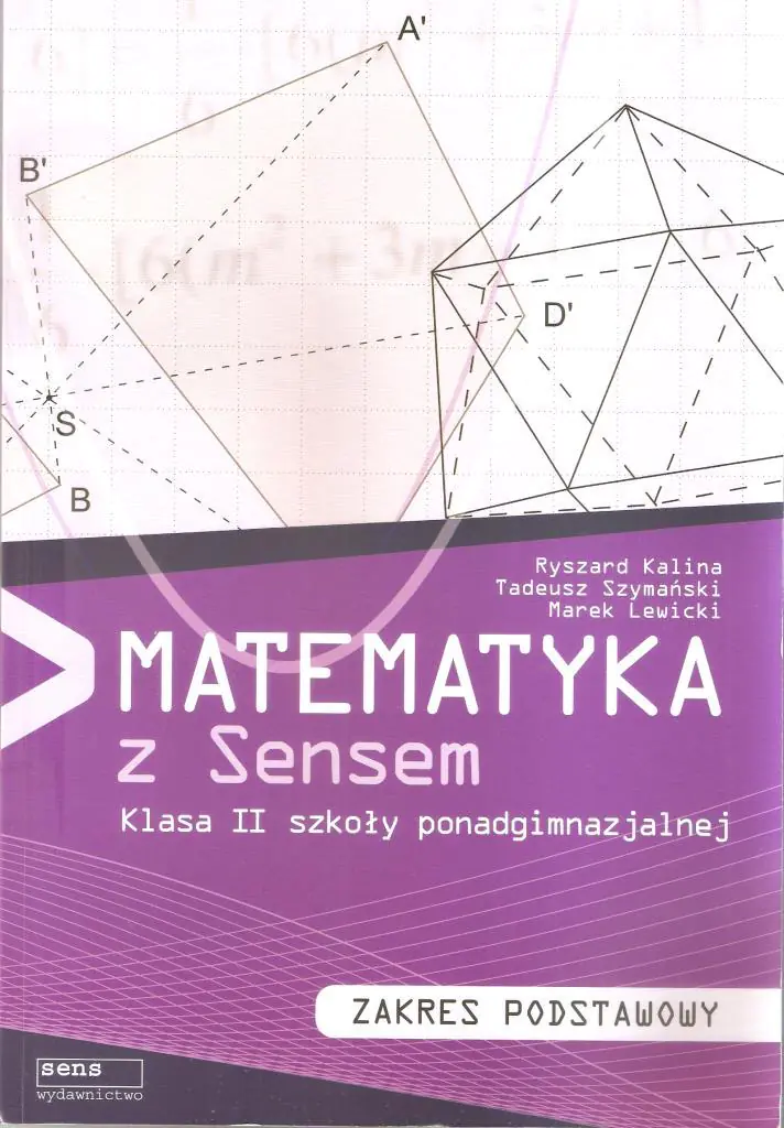 Książka - Matematyka z sensem. Zakres podstawowy. Klasa 2. Szkoła ponadgimnazjalna