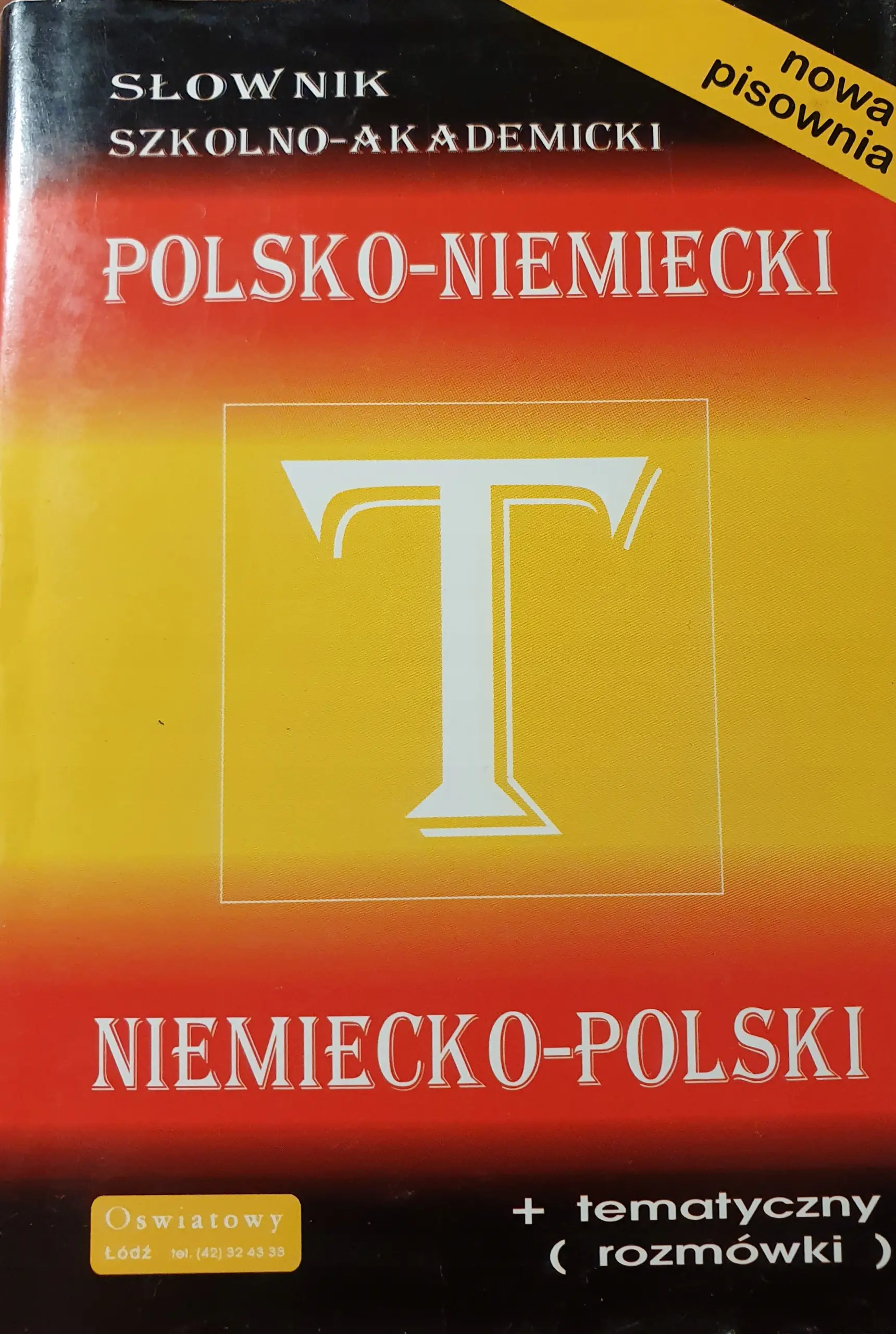 Książka - Słownik szkolno-akademicki polsko-niemiecki, niemiecko-polski
