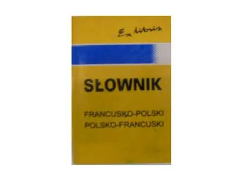 Książka - Słownik francusko-polski, polsko-francuski
