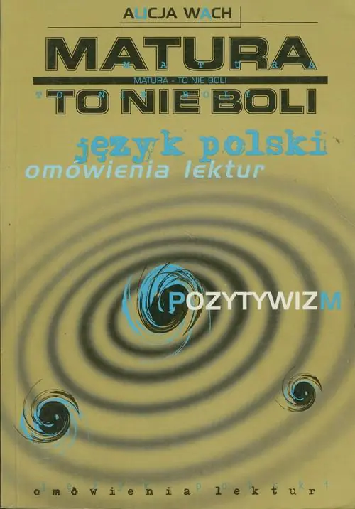 Książka - Matura-to nie boli-Pozytywizm