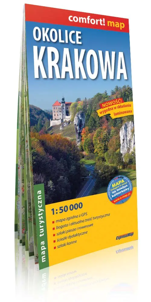 Książka - Comfort!map Okolice Krakowa 1:50 000 mapa