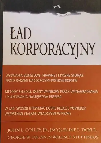Książka - Ład korporacyjny. Outlet