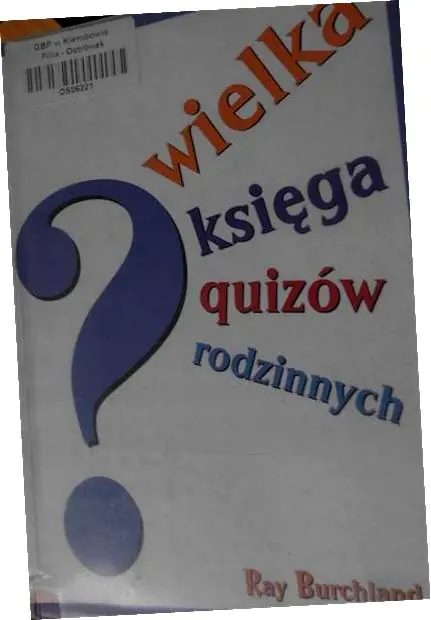 Książka - Wiela księga quizów rodzinnych