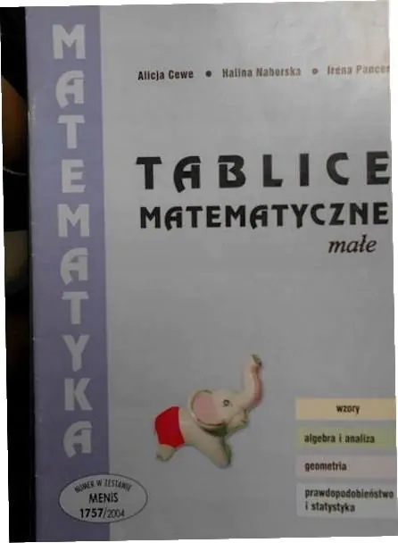 Książka - Małe tablice matematyczne