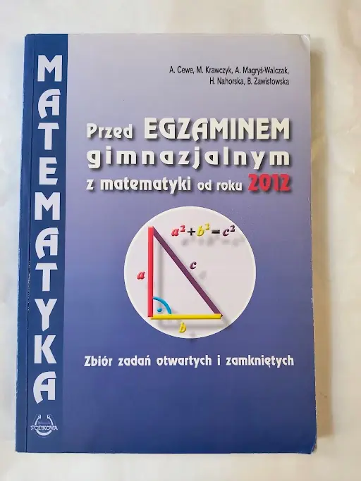 Książka - Matematyka GIM zb. zad przed egz gimnaz 2012