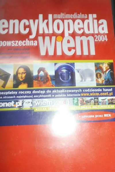 Książka - multimedialna encyklopedia powszechna wiem 2004