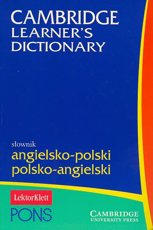Książka - Cambridge Learner's Dictionary Słownik angielsko-polski, polsko-angielski 