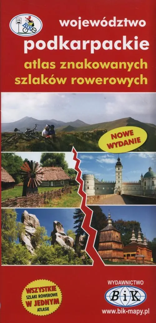 Książka - Województwo podkarpackie atlas znakowanych szlaków rowerowych