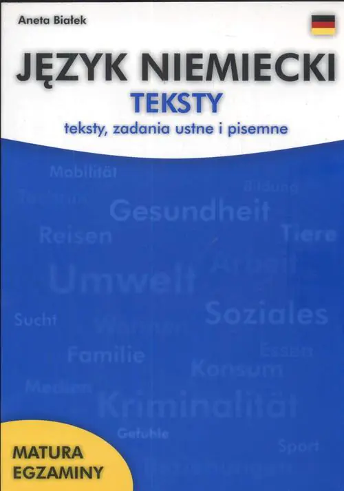 Książka - Język niemiecki. Teksty, zadania ustne i pisemne