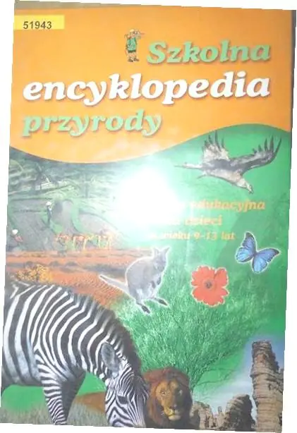 Książka - Szkolna encyklopedia przyrody