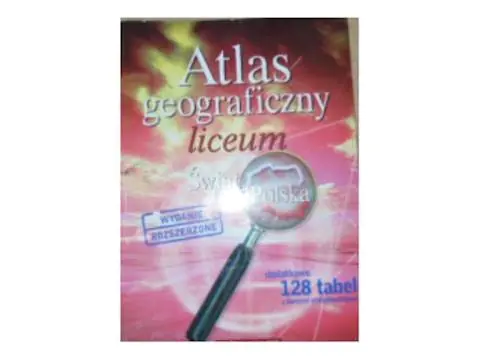 Książka - Atlas Geog. LO Świat Polska twarda DEMART/PWN