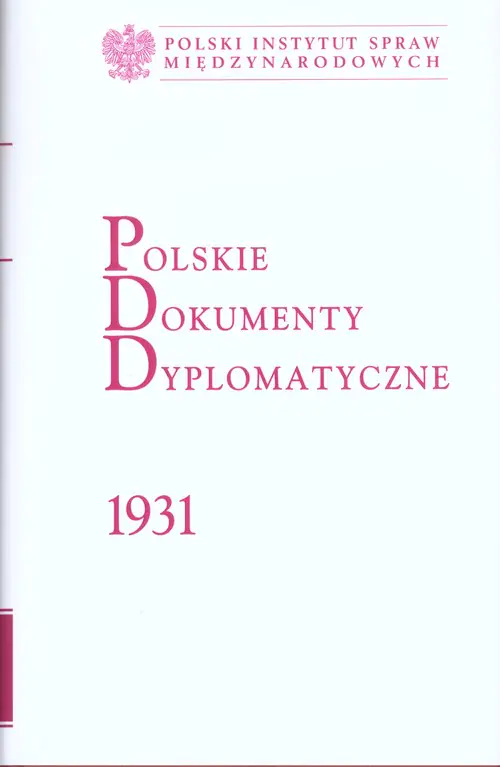 Książka - Polskie Dokumenty Dyplomatyczne 1931