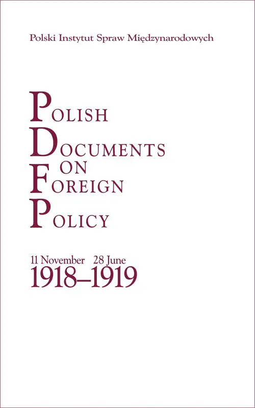 Książka - Polish Documents on Foreign Policy