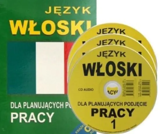 Książka - Język włoski dla planujących podjęcie pracy +CD