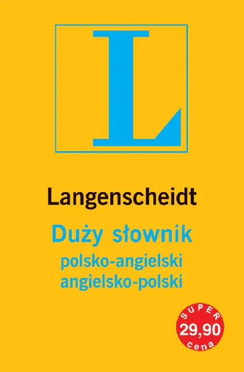 Książka - Langenscheidt duży słownik polsko-angielski, angielsko-polski