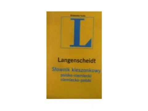 Książka - Słownik kieszonkowy polsko-niemiecki, niemiecko-polski