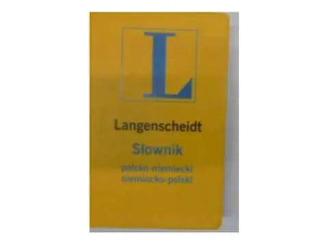 Książka - Słownik polsko-niemiecki, niemiecko-polski