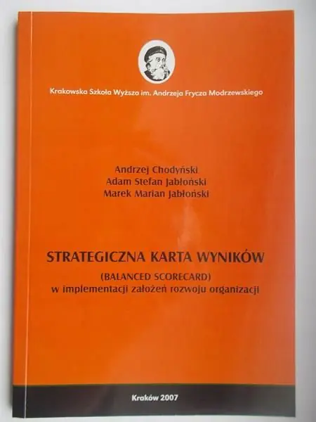 Książka - STRATEGICZNA KARTA WYNIKÓW W IMPLEMENTACJI ZAŁOŻEŃ ROZWÓJU ORGANIZACJI