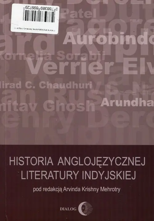Książka - Historia anglojęzycznej literatury indyjskiej
