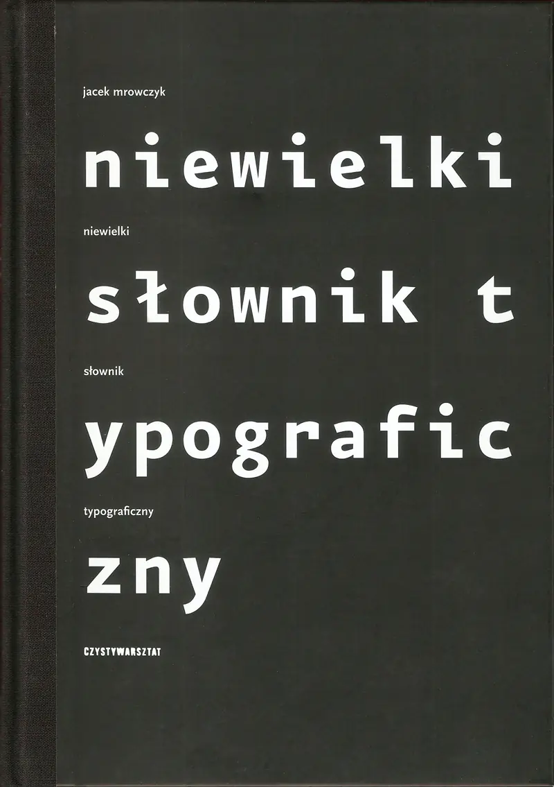 Książka - Niewielki słownik typograficzny