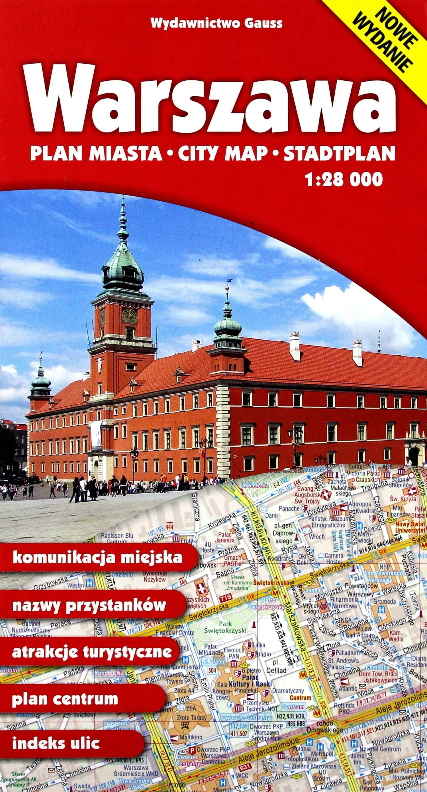 Książka - Warszawa. Plan miasta 1:28 000