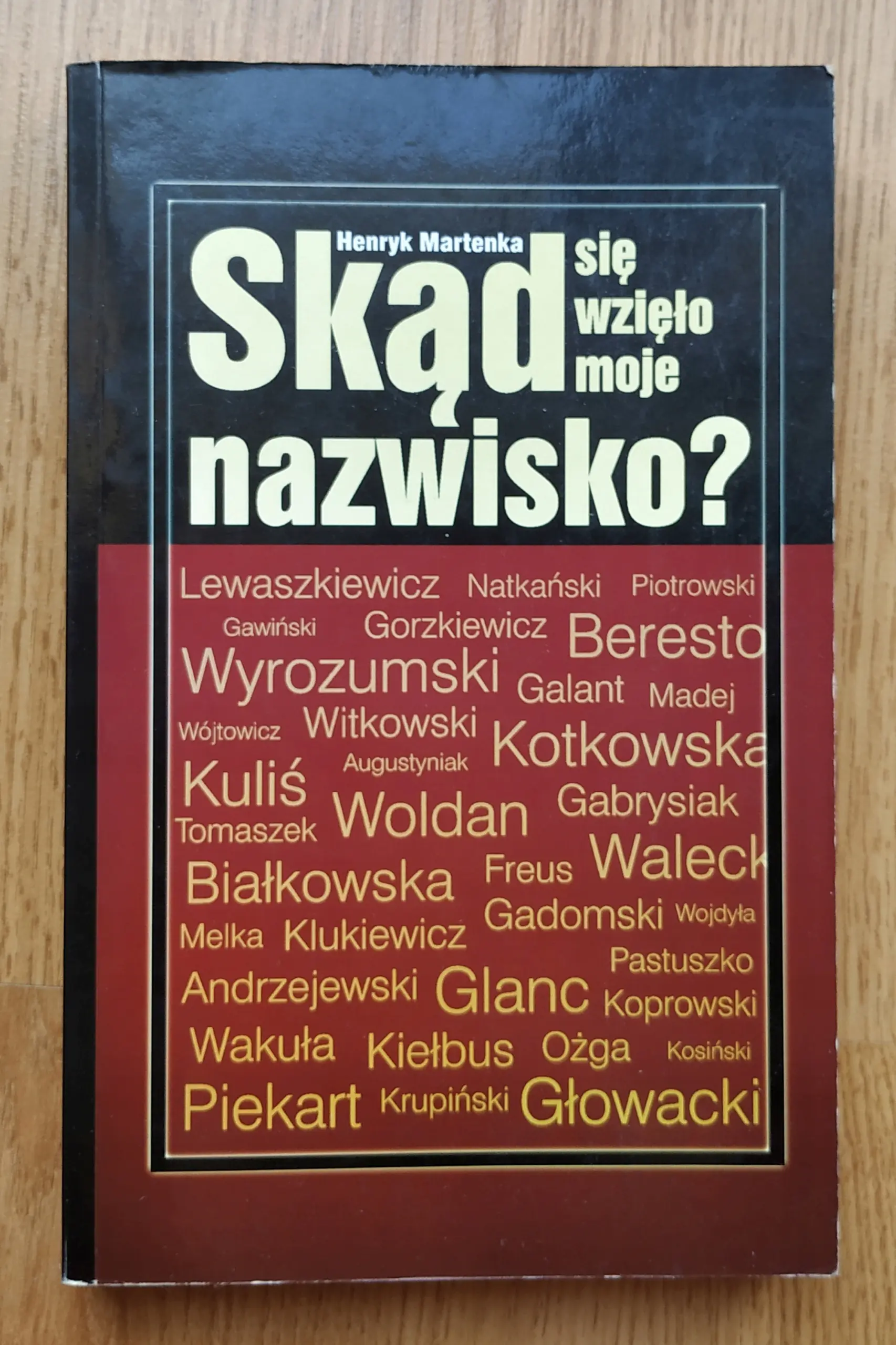 Książka - Skąd się wzięło moje nazwisko