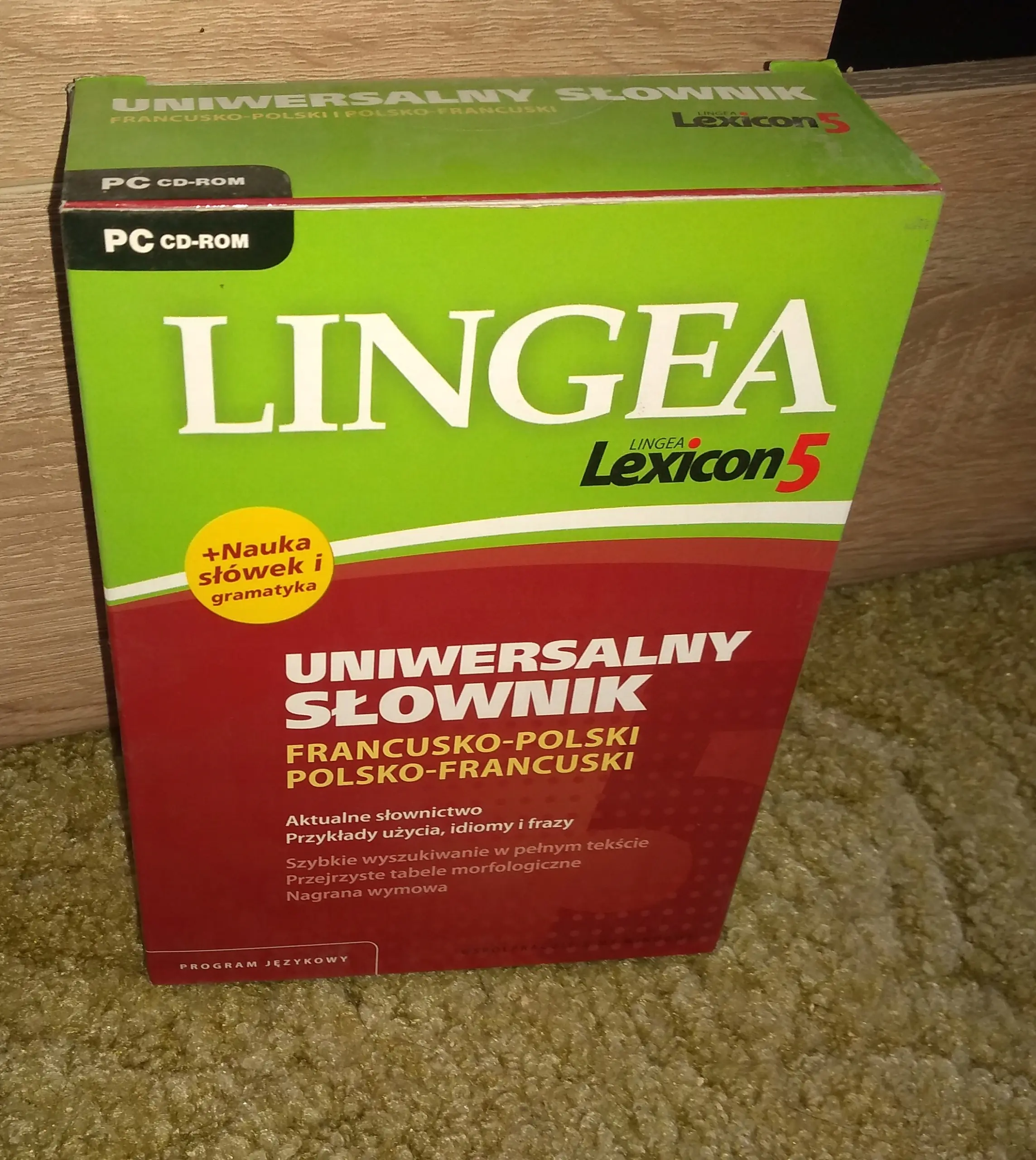 Książka - Lingea Lexicon 5. Uniwersalny słownik francusko-polski, polsko-francuski (program PC)