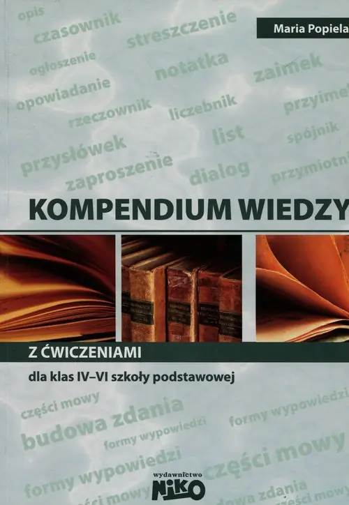 Książka - Kompendium wiedzy z ćwiczeniami dla klas IV-VI szkoły podstawowej