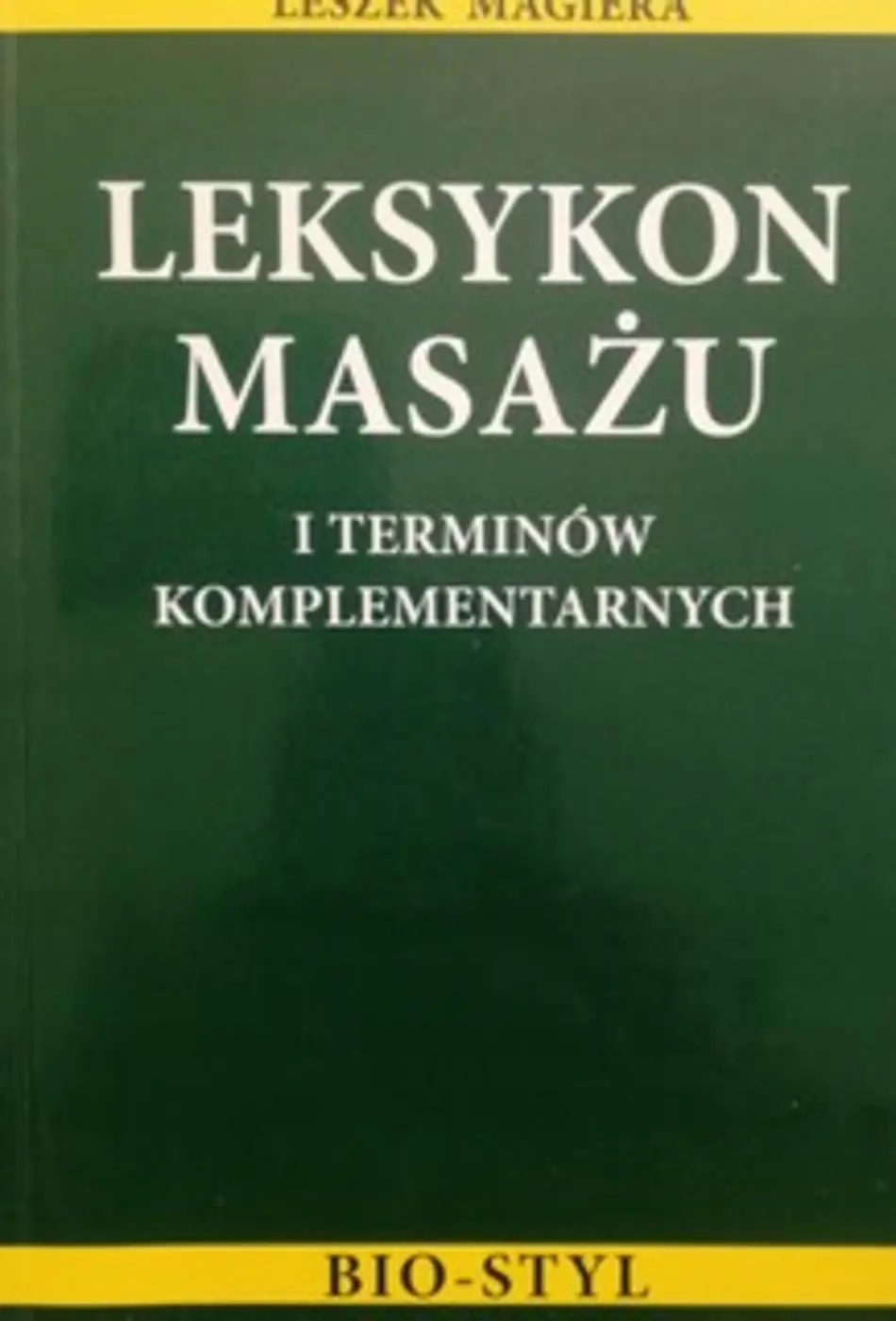 Książka - Leksykon masażu