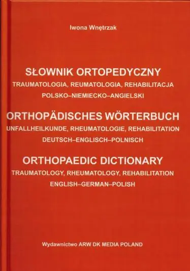 Książka - Słownik ortopedyczny pol-niem-ang
