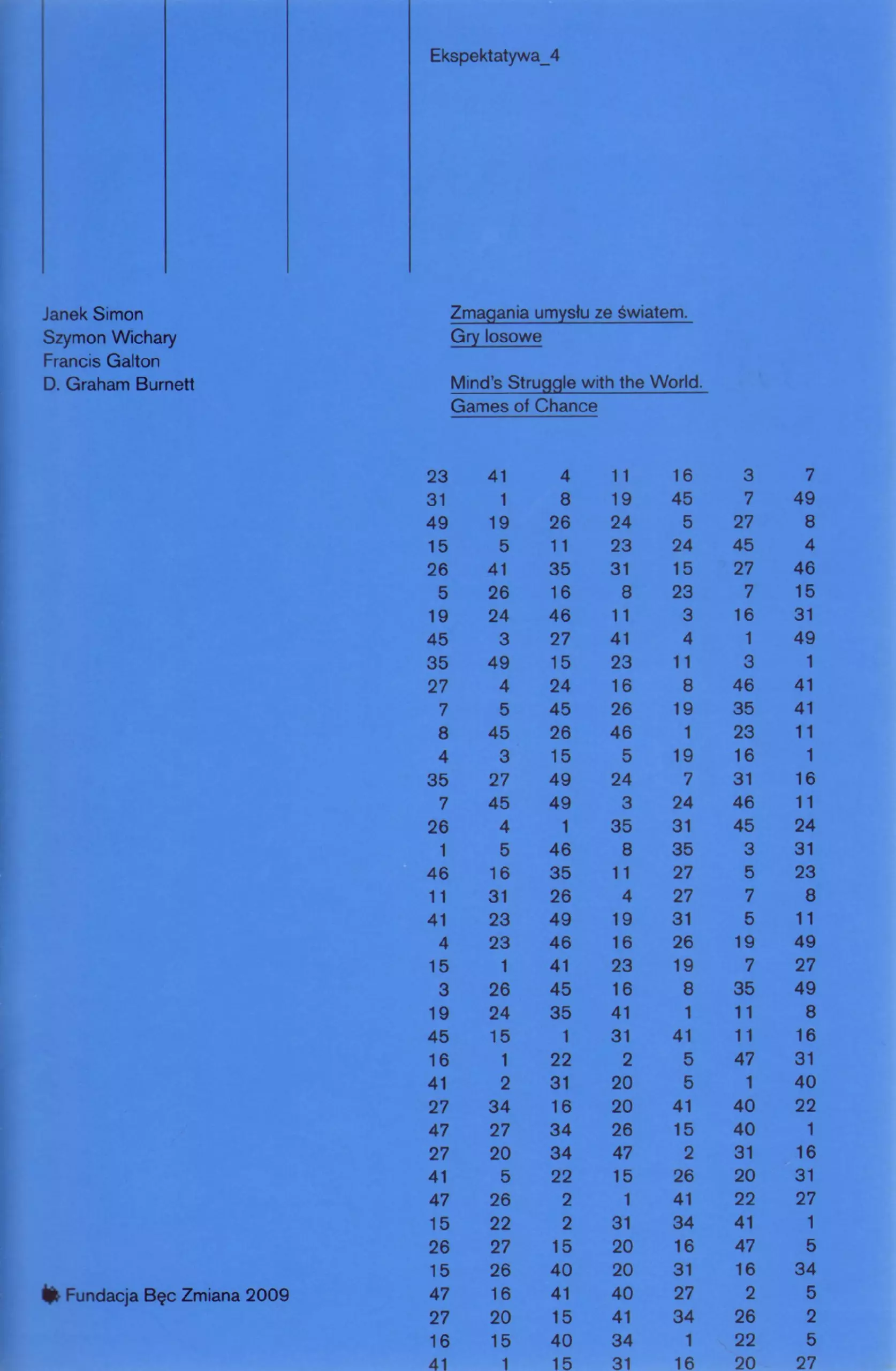 Książka - Ekspektatywa 4. Zmagania umysłu ze światem. Gry losowe