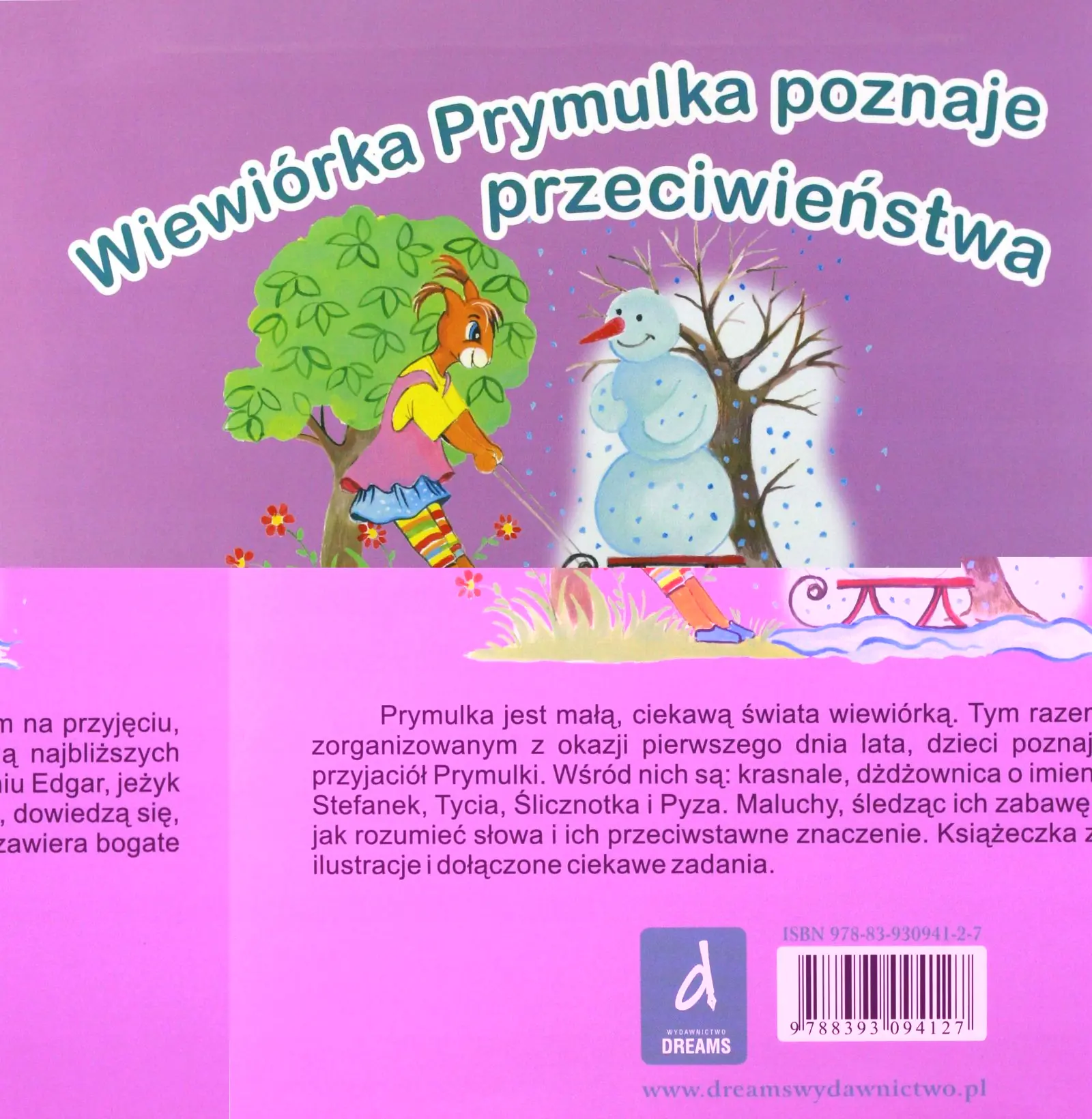 Książka - Wiewiórka Prymulka poznaje przeciwieństwa. Bajka z ćwiczeniami dydaktycznymi