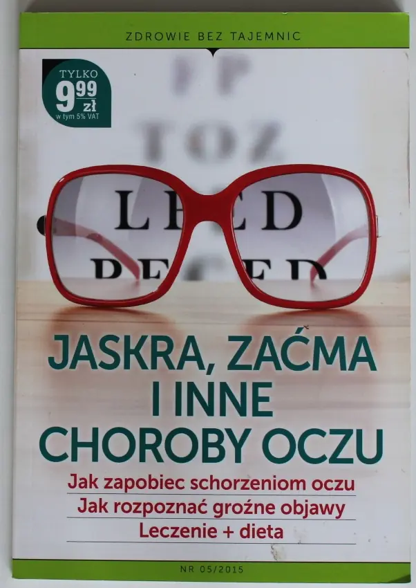 Książka - JASKRA ZAĆMA I INNE CHOROBY OCZU ZDROWIE BEZ TAJEMNIC 05/2015