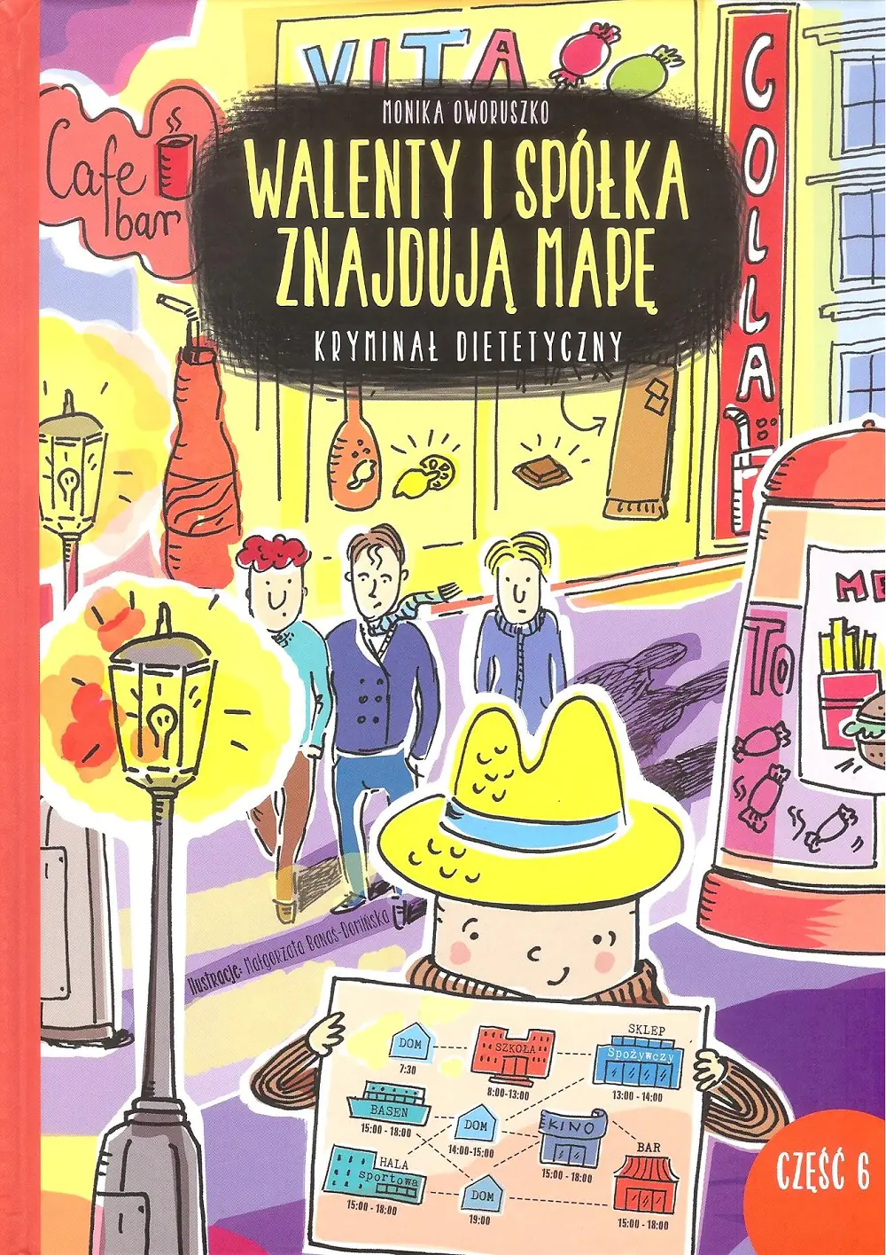 Książka - Walenty i spółka znajdują mapę. Kryminał dietetyczny. Część 6
