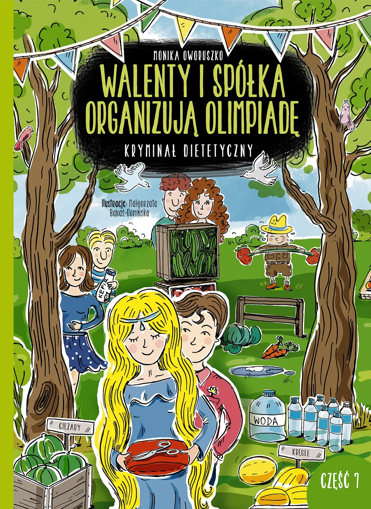 Książka - Walenty i spółka organizują olimpiadę. Kryminał dietetyczny. Część 7