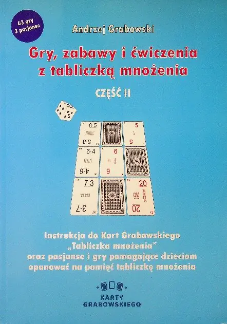 Książka - Gry zabawy i ćwiczenia z tabliczką mnożenia część II