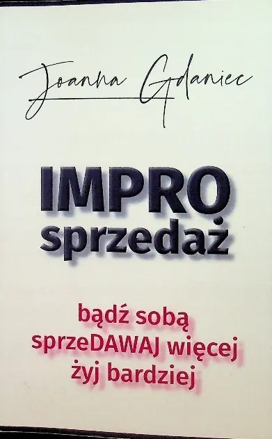 Książka - Improsprzedaż