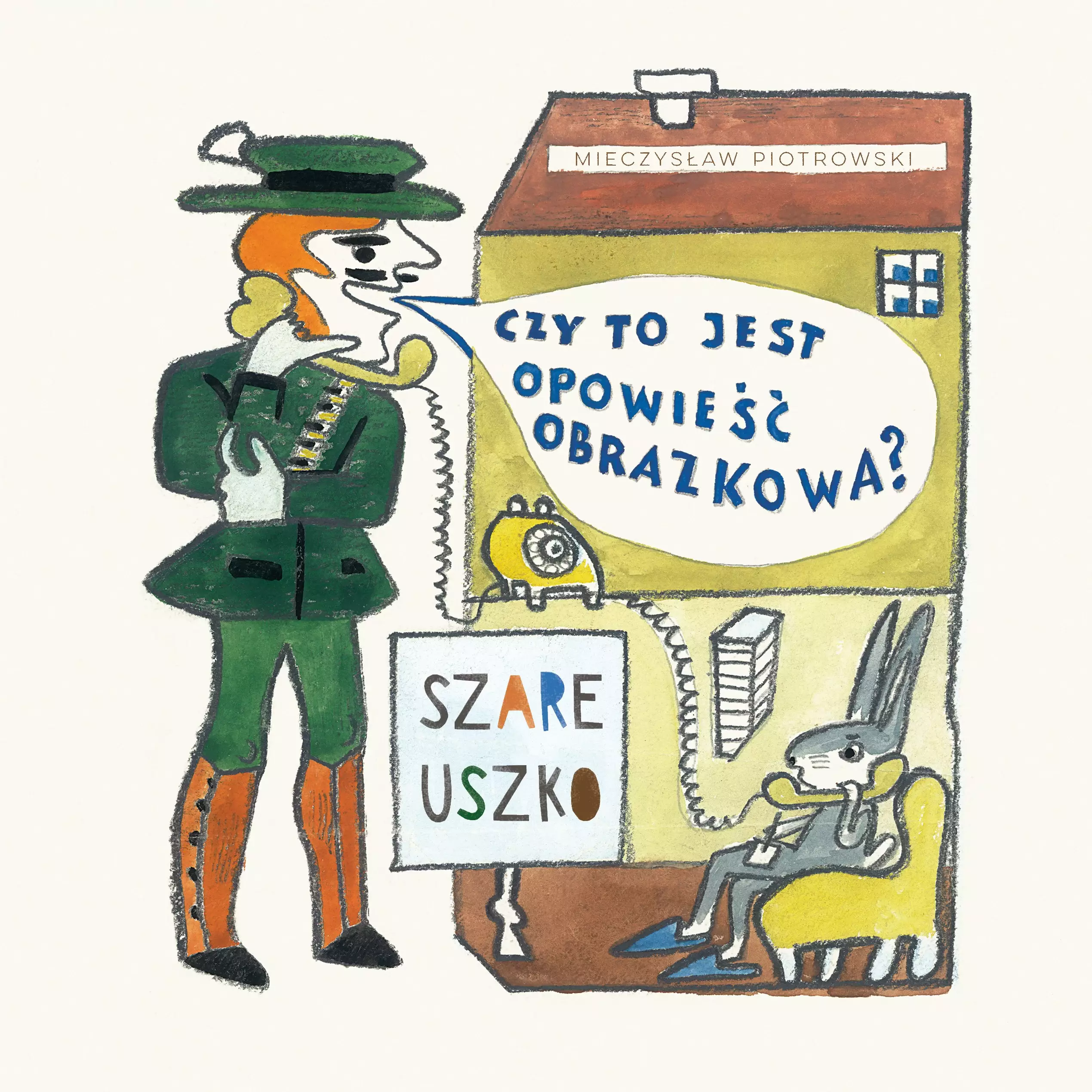 Książka - Szare uszko. Czy to jest opowieść obrazkowa?