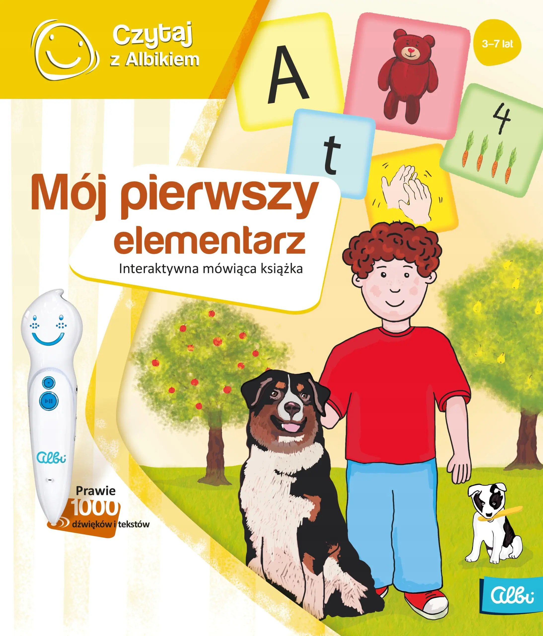 Książka - Czytaj z Albikiem, Mój pierwszy elementarz, interaktywna mówiąca książka