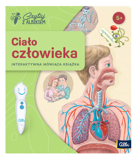 Książka - Czytaj z Albikiem, Ciało człowieka, interaktywna mówiąca książka
