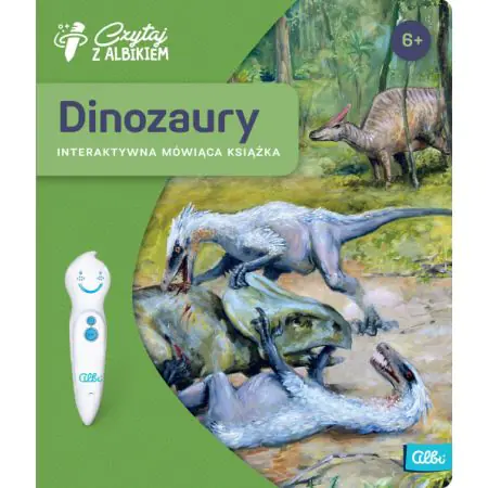 Książka - Czytaj z Albikiem, Dinozaury, interaktywna mówiąca książka