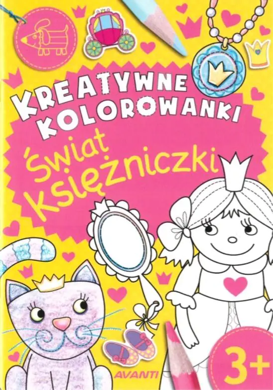 Książka - Kreatywne kolorowanki. Świat księżniczki